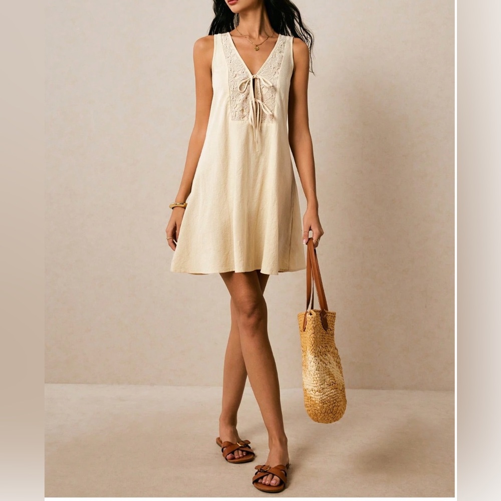 LAST ONE 🔥 Elegant Lace Patchwork Short Dress